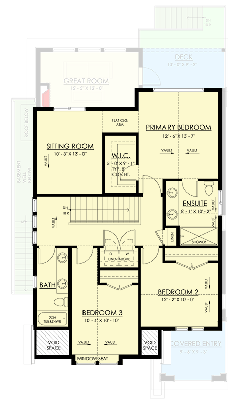 Plan 270125AF: Charming Modern Farmhouse House Plan with 2-Car Garage and Flexible Living - Floor Plan - 2nd Floor - Country, Farmhouse, Modern Farmhouse