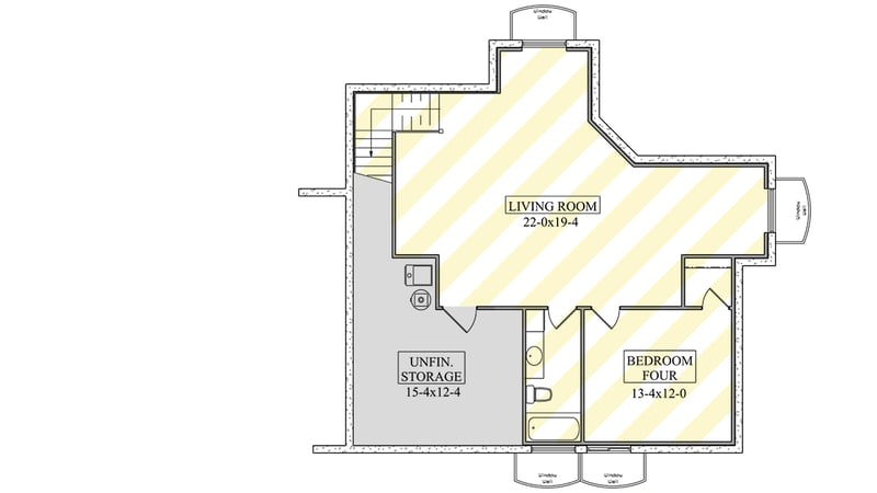 Plan 95352RW: Modern Northwest House Plan with Upstairs Master Suite and Home Office - Floor Plan - Optional Lower Level - Modern, Northwest, Transitional