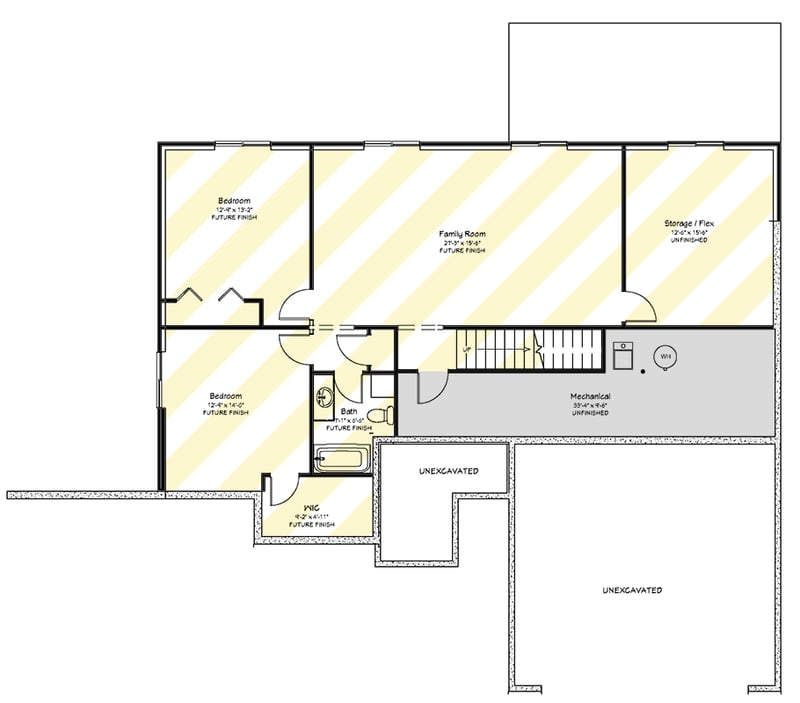 Plan 149020AND: Modern Farmhouse House Plan with Main-Level Master and Optional Bonus - Floor Plan - Optional Lower Level - Country, Craftsman, Modern Farmhouse, Ranch, Traditional