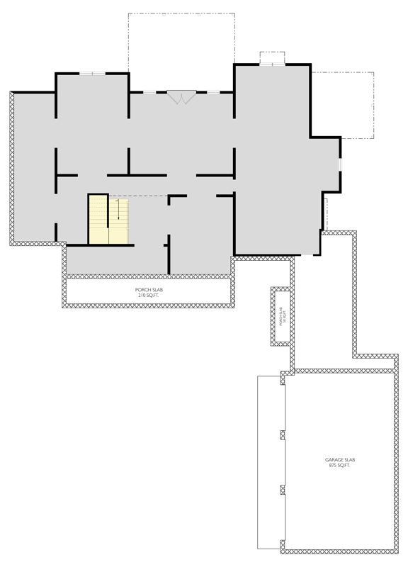 Plan 750029LDG: Elegant Modern Farmhouse House Plan with 4 Bedrooms and 3,800 Sq. Ft. - Floor Plan - Unfinished Basement Level - Country, Modern Farmhouse, Transitional