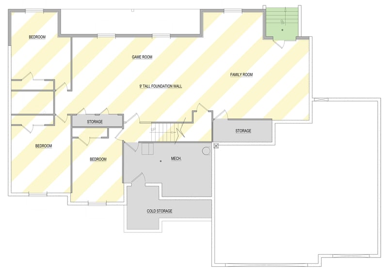 Plan 849063PGE: Spacious Two-Story Craftsman House Plan with 5 Beds and 3-Car Garage - Floor Plan - Optionally Finished Basement - Craftsman, Farmhouse, Modern Farmhouse, New American, Traditional