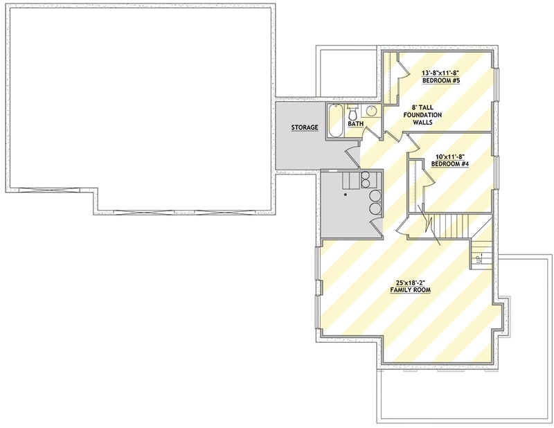 Plan 849079PGE: Charming Country Farmhouse House Plan with 3 Beds and Wraparound Porch - Floor Plan - Optional Lower Level - Country, Farmhouse, New American, Traditional
