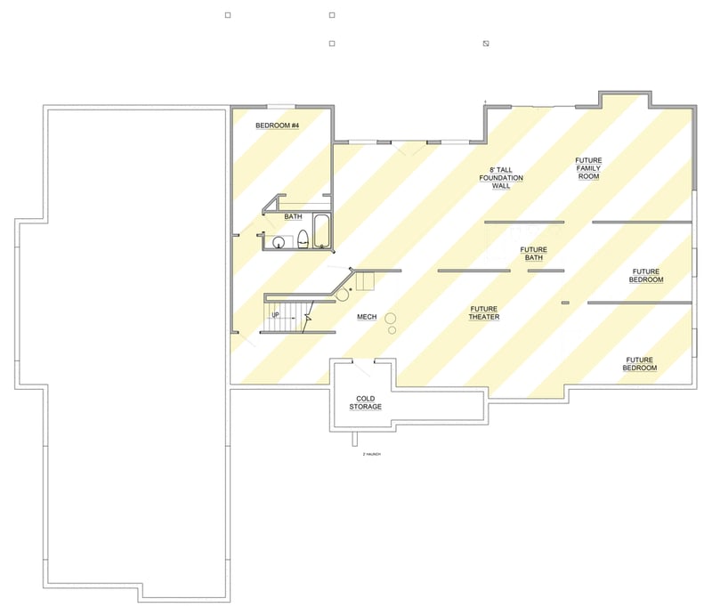Plan 849081PGE: Traditional Ranch House Plan with 3 Bedrooms and Oversized  4-Car Garage - Floor Plan - Optionally Finished Basement - Ranch, Traditional