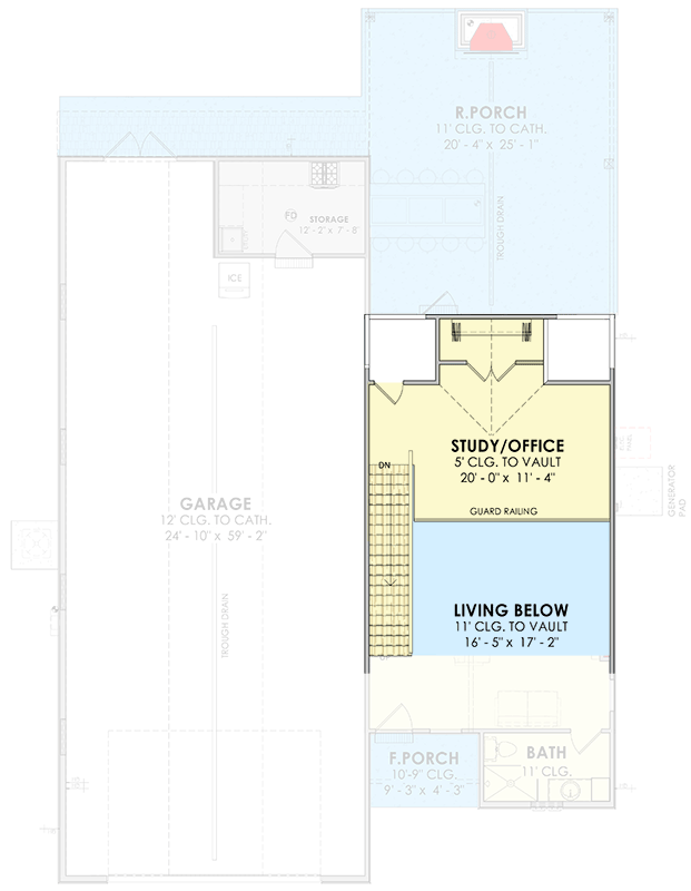 Plan 185043PHD: Modern Farmhouse Garage Plan with Indoor and Outdoor Living - Floor Plan - - Farmhouse, Modern Farmhouse, Southern