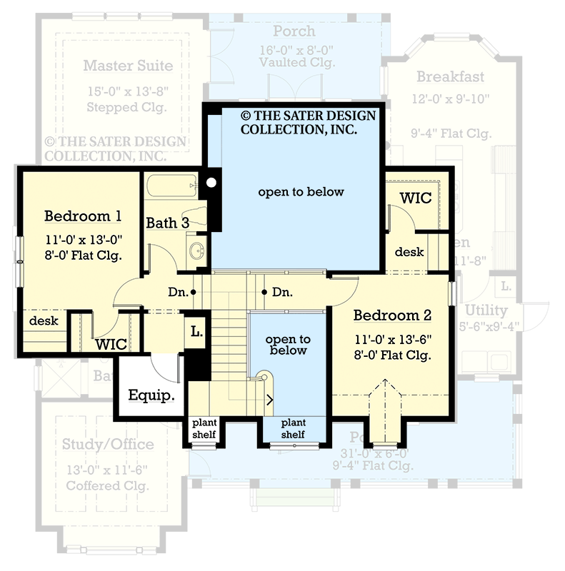 Plan 340157STR: Charming Cottage House Plan with Three Bedrooms and Vaulted Great Room - Floor Plan - - Cottage, Country, Craftsman, Farmhouse, Southern