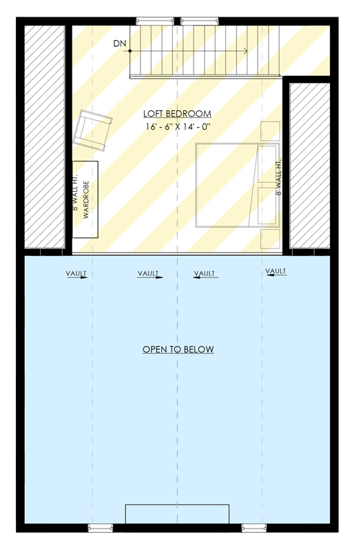 Plan 270133AF: Charming Barn House Plan with Vaulted Master Suite and Loft - Floor Plan - 2nd Level - Barndominium, Country, Farmhouse
