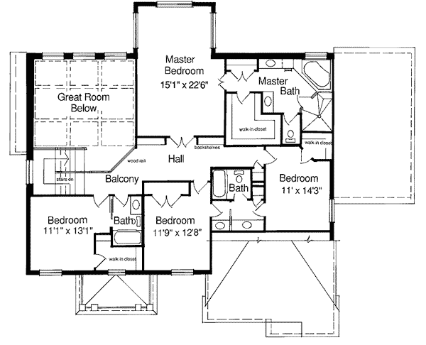 Plan 39075ST: Stately Williamsburg Exterior - Floor Plan - 2nd Floor - Traditional