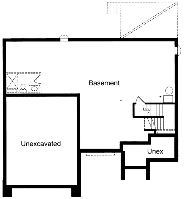 Plan 39104ST: Charm and Beauty - Floor Plan - Basement - Traditional