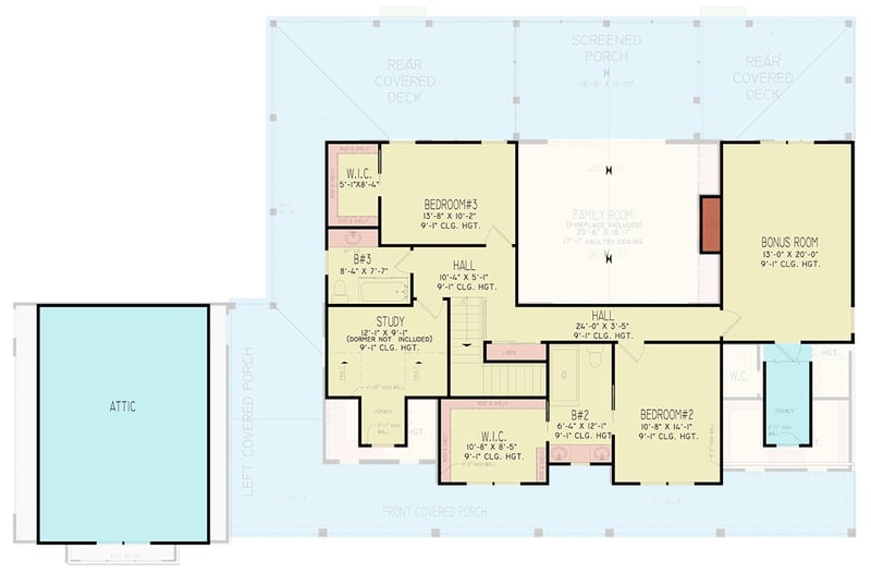 Plan 25961GE: Modern Farmhouse House Plan with 3 Bedrooms and Expansive Wraparound Porch - Floor Plan -  - Modern Farmhouse, New American