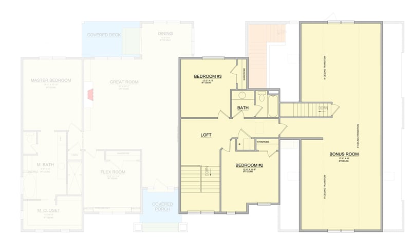 Plan 849110PGE: Farmhouse House Plan with Three Bedrooms and Three-Car Garage - Floor Plan - 2nd Level - Farmhouse, New American, Traditional