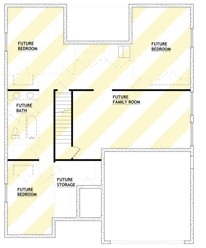 Plan 849120PGE: Charming Three Bedroom Craftsman Ranch House Plan with Two Car Garage - Floor Plan - Optionally Finished Basement - Craftsman, Ranch, Traditional