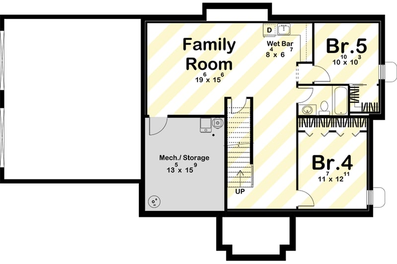Plan 623659DJ: Classic Colonial House Plan with Three Bedrooms and Two-Car Garage - Floor Plan - Optional Lower Level Layout ($ Paid Option) - Colonial, Traditional