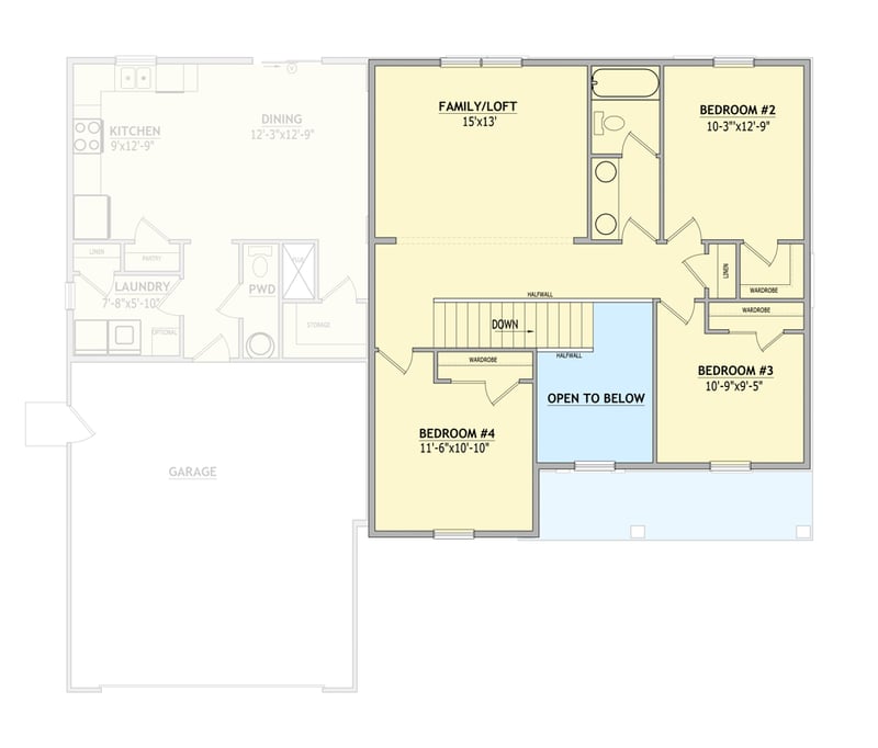 Plan 849137PGE: Craftsman Traditional House Plan with Four Bedrooms and Master Suite - Floor Plan - 2nd Level - Craftsman, Traditional