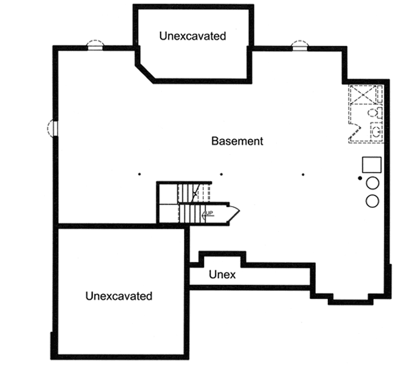 Plan 39215ST: Eye-Pleasing House Plan with Flex Room - 1718 Sq Ft - Floor Plan - Basement - Craftsman, Northwest, Ranch, Traditional