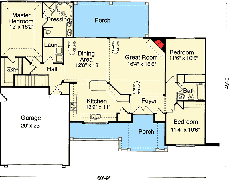 Plan 3922ST: Inviting Atmosphere - Floor Plan - Main Level - Craftsman, Ranch