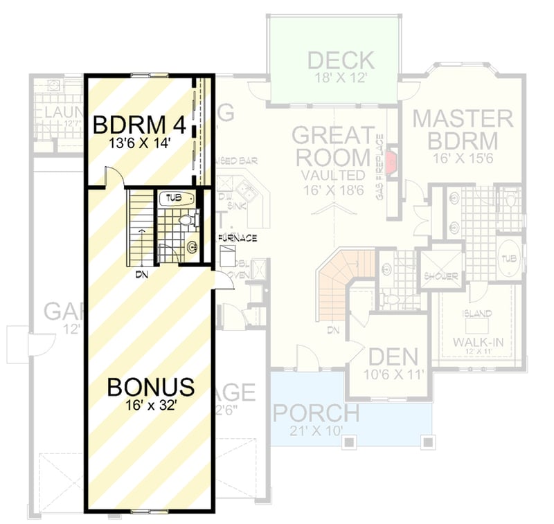 Plan 267125SPK: Expansive Craftsman House Plan with Basement and Three-Car Garage - Floor Plan - Optionally Finished Bonus Room - Craftsman, Northwest