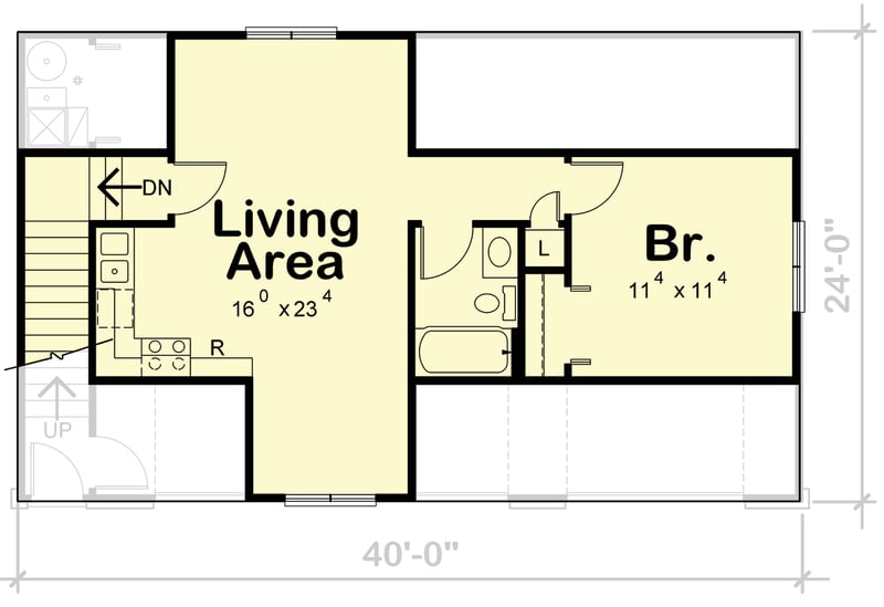 Plan 42786DB: Country Farmhouse Carriage Plan with Three-Car Parking - Floor Plan - - Carriage, Country, Farmhouse