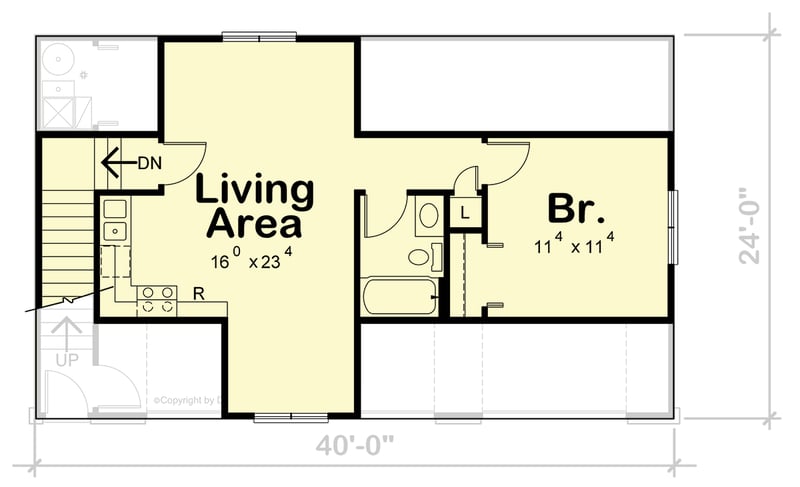 Plan 42787DB: Modern Farmhouse Carriage House Plan with Three Car Garage - Floor Plan - - Carriage, Country, Farmhouse, Modern Farmhouse, New American