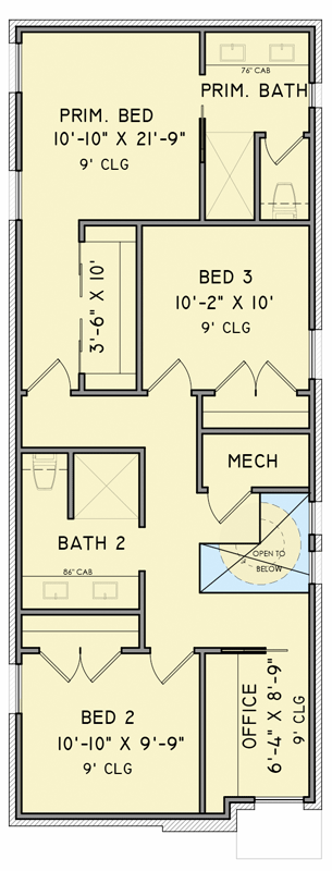 Plan 302018PSK: Contemporary Modern Three Bedroom House Plan with ...