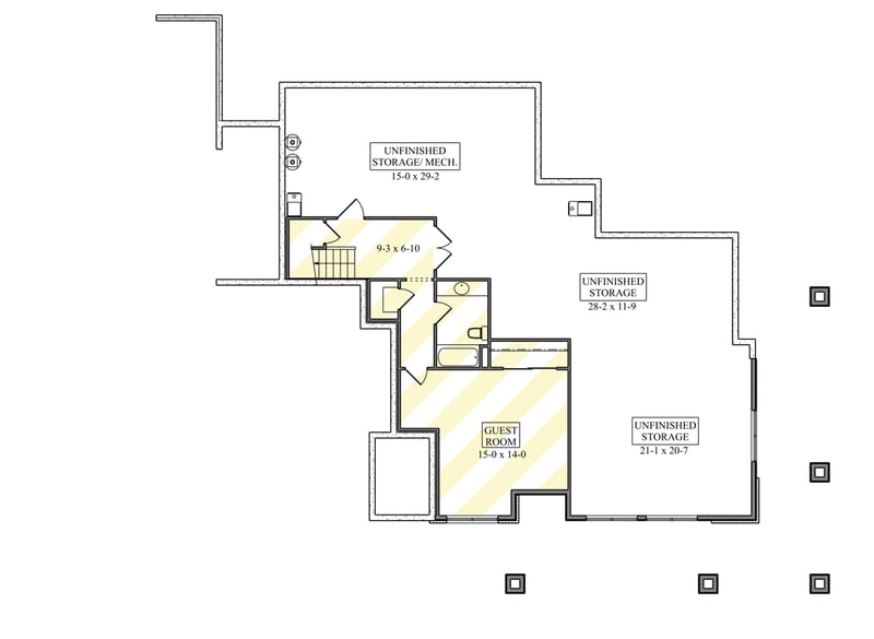 Plan Auto Plan 95398RW: Contemporary Mountain House Plan with 4 Bedrooms and ...