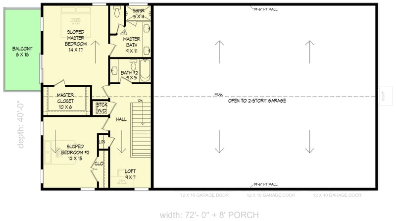 Plan 680715VR: Spacious Barndominium House Plan Featuring a Massive Three-Car RV Garage - Floor Plan - - Barndominium
