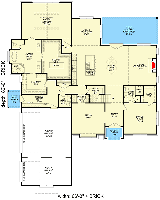Plan 680721VR: Traditional Luxury House Plan with 5 Bedrooms and 3-Car Garage - Floor Plan - - European, Traditional
