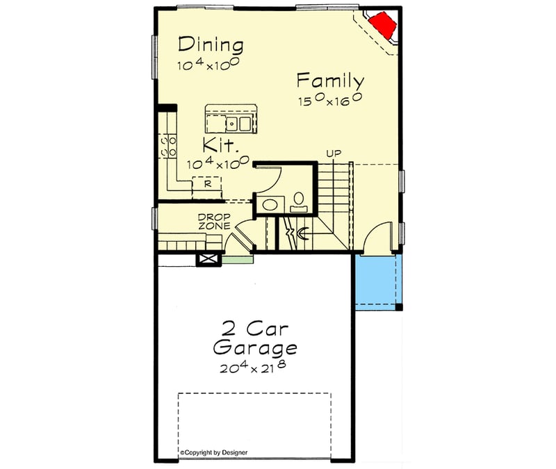 Plan 40881DB: Charming Northwest Traditional Home with Flexibility - Floor Plan - Main Level - Northwest, Traditional