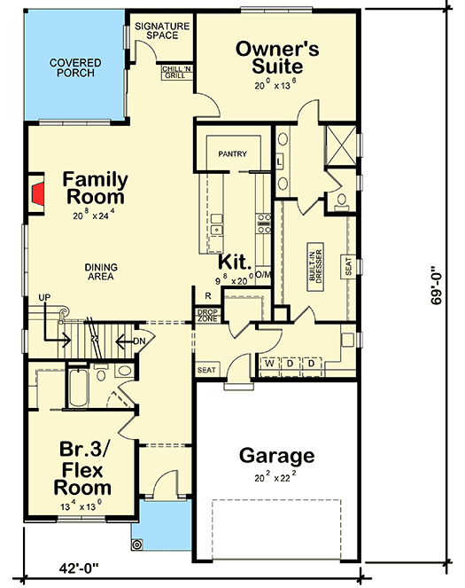 Plan 42378DB: Flexible House Plan with Stone and Shake Exterior