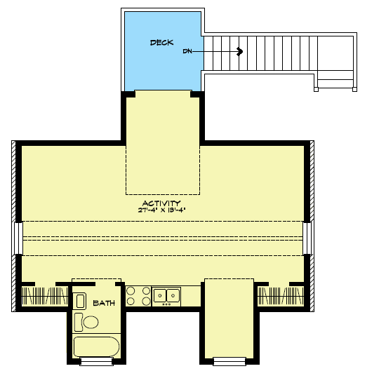 Plan 46010HC: Apartment Retreat - Floor Plan - 2nd Floor - Carriage