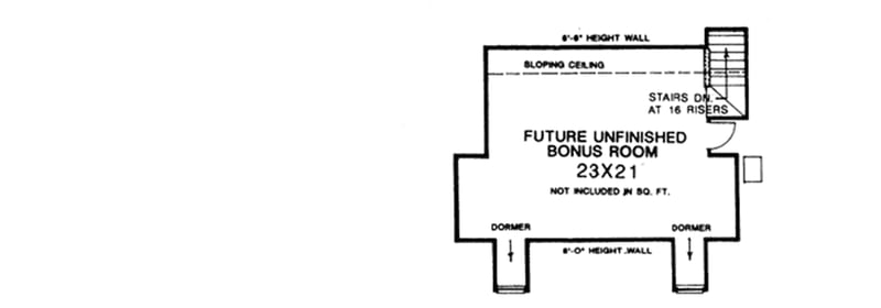 Plan 48081FM: 4 Bedroom Home Plan with Options - Floor Plan - Bonus - Country