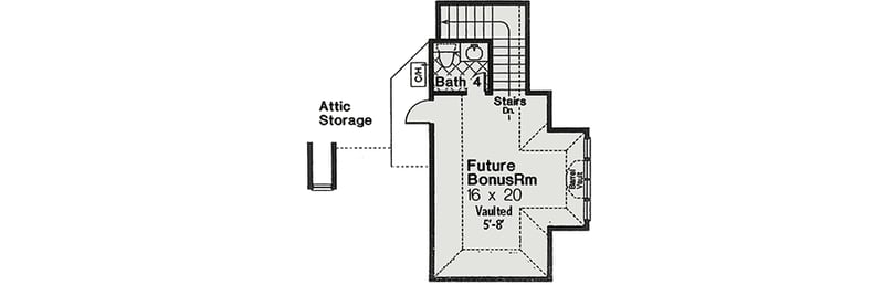 Plan 48245FM: Spacious One Level Home Plan - Floor Plan - 2nd Floor - European, French Country, Traditional