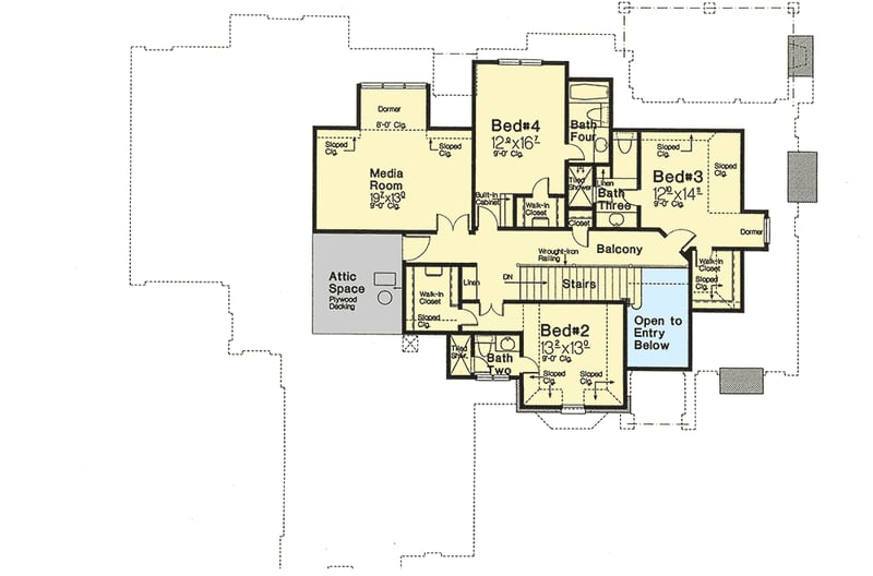 Plan 48300FM: Exquisitely Beautiful European House Plan - Floor Plan - 2nd Floor - European, French Country