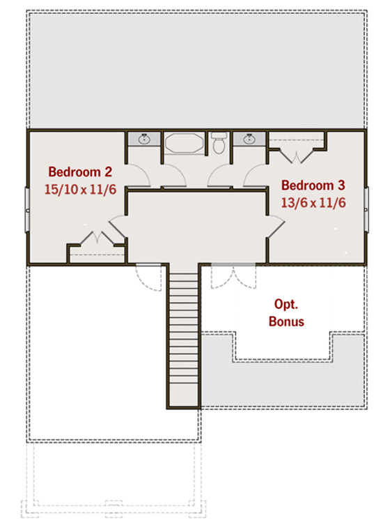 Plan 50108PH: Bungalow with Flex Room - Floor Plan - 2nd Floor - Craftsman, Northwest