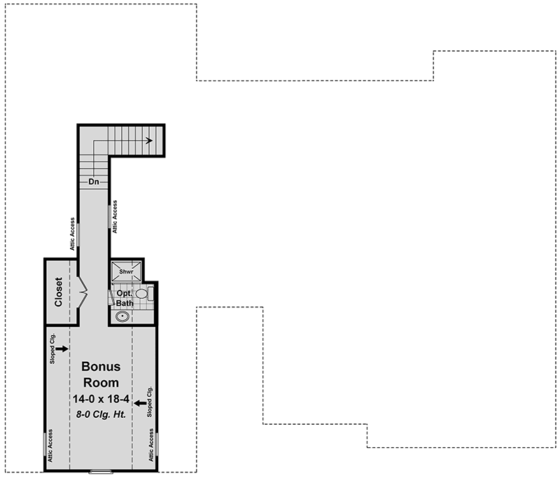 Plan 51116MM: 4 Bedroom Craftsman with Smart Looks - Floor Plan - Bonus - Cottage, Country, Craftsman, Northwest