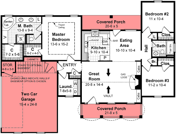 Plan 5147MM: Functional Split Level Floorplan - Floor Plan - Main Level - Country, Traditional