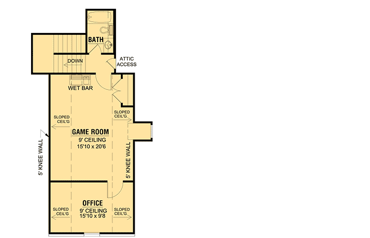 Plan 56334SM: French Country Home Plan with Extras - Floor Plan - 2nd Floor - Acadian, European, French Country, Louisiana-Style, Southern