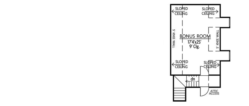 Plan 56369SM: Lovely French Country Home Plan - Floor Plan - Bonus - Acadian, European, French Country, Louisiana-Style, Southern
