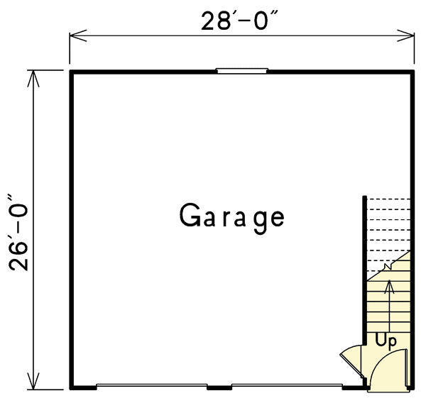 Plan 57064HA: 2 Car Garage Apartment - Floor Plan - Main Level - Carriage