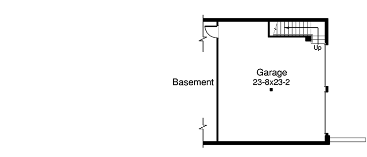 Plan 57120HA: Drive Under Garage Special - Floor Plan - Lower Level - Country, Ranch