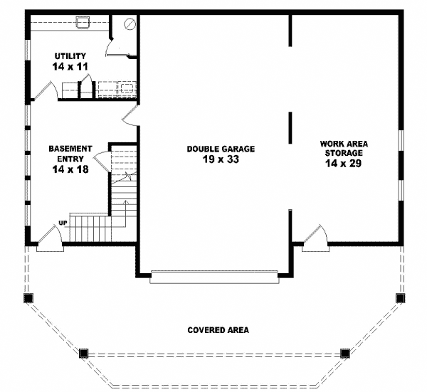 Plan 58412SV: Loft Office - Floor Plan - Basement - Mountain, Vacation