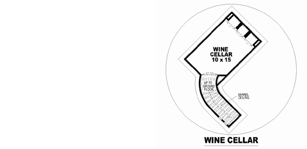 Plan 58452SV: European Estate - Floor Plan - Wine Cellar - European, French Country
