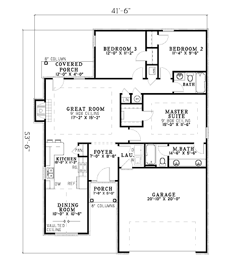 Plan 59074ND: Spacious Great Room - Floor Plan - Main Level - Southern, Traditional
