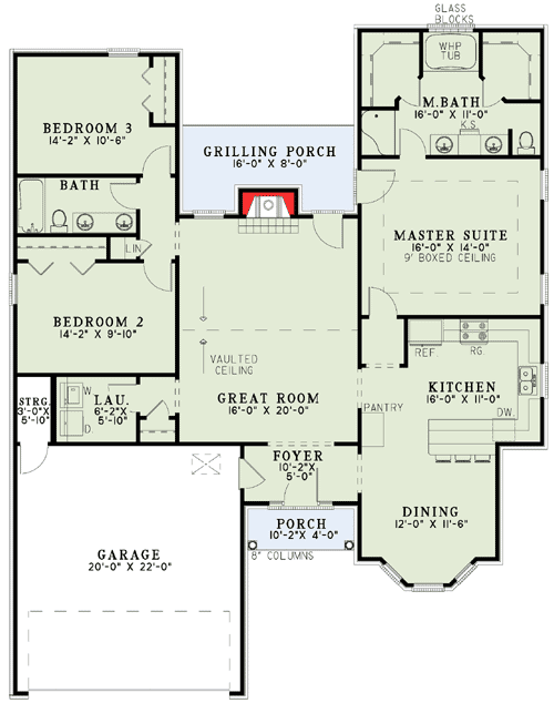 Plan 59266ND: Grand Great Room - Floor Plan - Main Level - Traditional