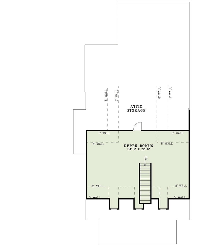 Plan 59286ND: Timeless Design - Floor Plan - 2nd Floor - Country, Craftsman, Southern