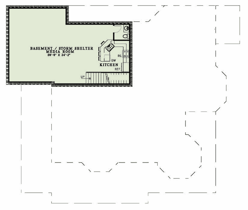 Plan 59523ND: Back to the Future - Floor Plan - Basement - Victorian