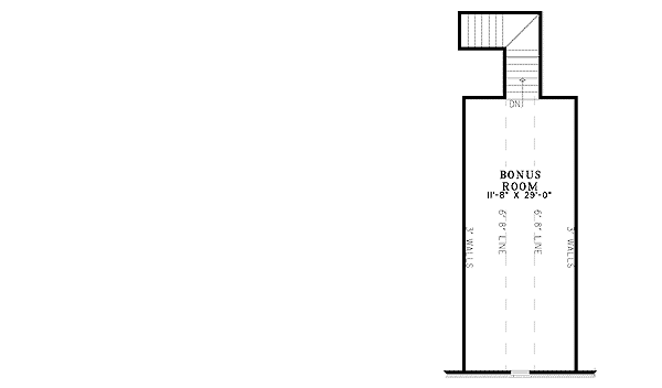 Plan 59805ND: Alternate Exterior Available - Floor Plan - Bonus - Southern, Traditional