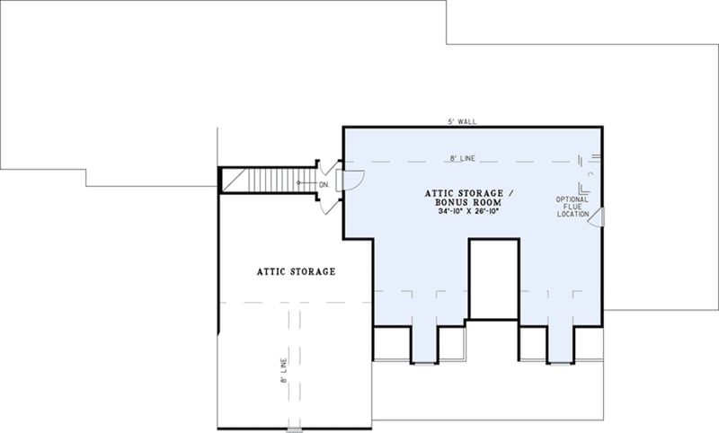 Plan 59861ND: Talk of the Town - Floor Plan - 2nd Floor - Country, Mountain, Traditional