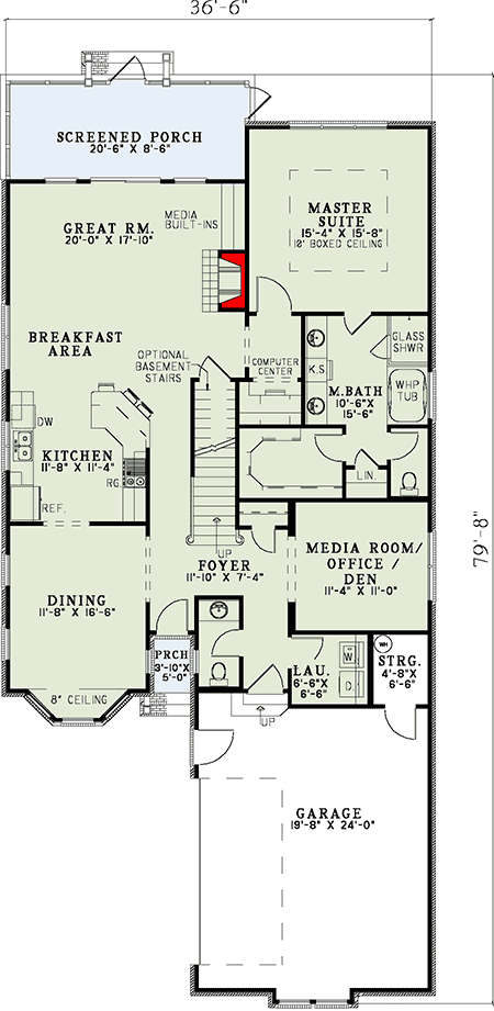 Plan 59864ND: Dream Home Plan with Generous Great Room - Floor Plan - Main Level - Traditional