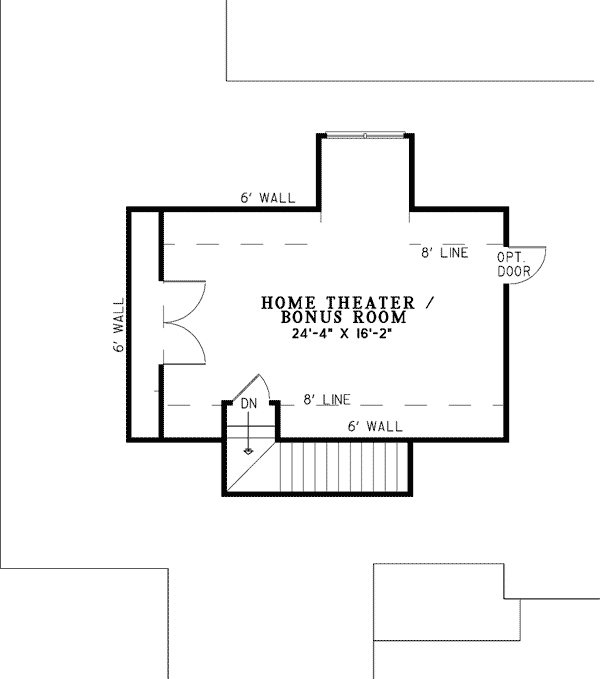 Plan 59886ND: Gorgeous Brick Exterior - Floor Plan - Optional - Traditional