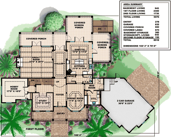 Plan 66229WE: Southern Comfort - Floor Plan - Main Level - Southern, Traditional
